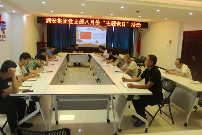 潤安集團黨支部2022年八月主題黨日活動(dòng)